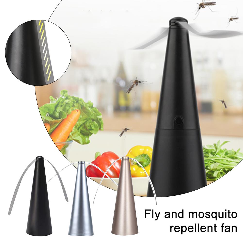 Outdoor Kitchen Power - 電気式虫よけファン：USB/電池式卓上ハエ取り器、キッチンや屋外での食品安全装置に最適