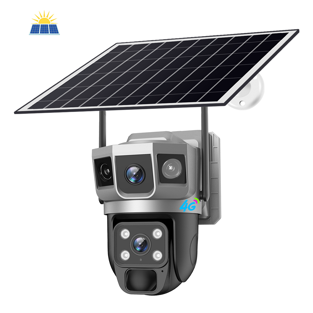 Outdoor Power G Motion - WiFi 4Gソーラー電源PTZ防犯カメラ 4MP屋外IP66防水 デュアルセンサーナイトビジョン搭載