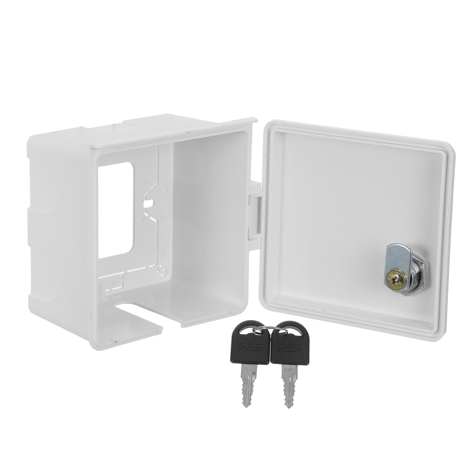 Outdoor Power Port - 防水コンセントボックスカバー ロックキー付き 屋外コンセントプロテクター ソケットカバー 防水電気用ロック付きレセプタクルケース