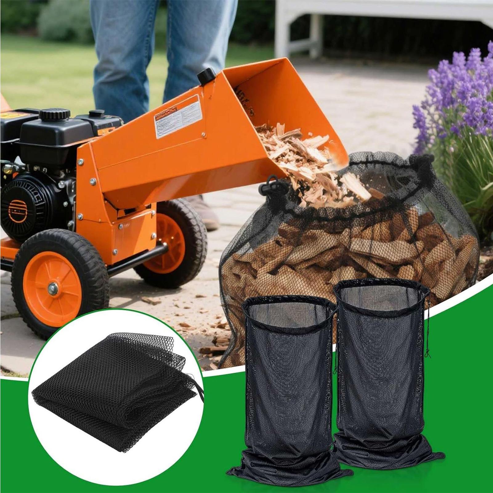Garden Shredder Chipper - ウッドチッパーコレクションバッグ メッシュ収納トート 48.43x23.62インチ マルチャーシュレッダーコレクションバッグ 屋外裏庭ガーデン用