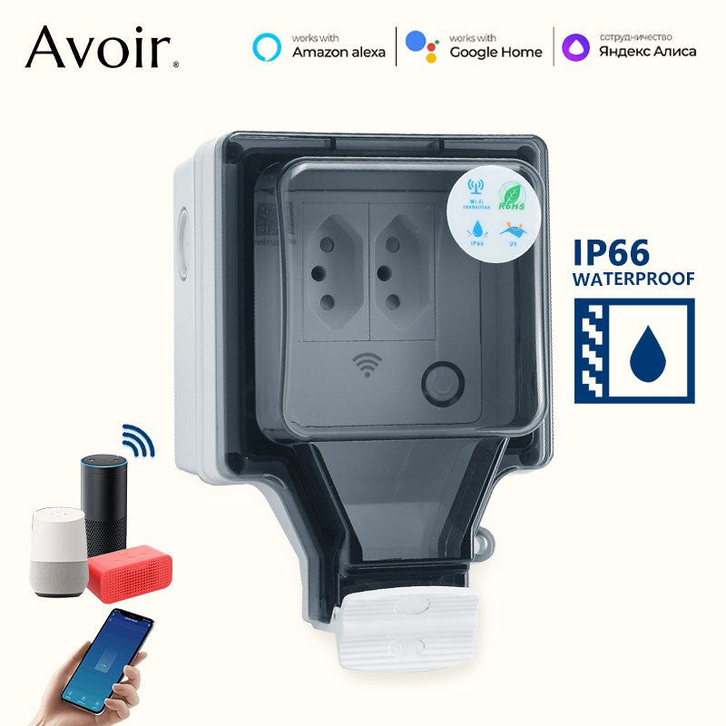 Outdoor Power Outlet Not Working - スマートプラグIP66,wifi,屋外コンセント,防水,音声制御,タイマー,スイッチ,Google Home,Alexa
