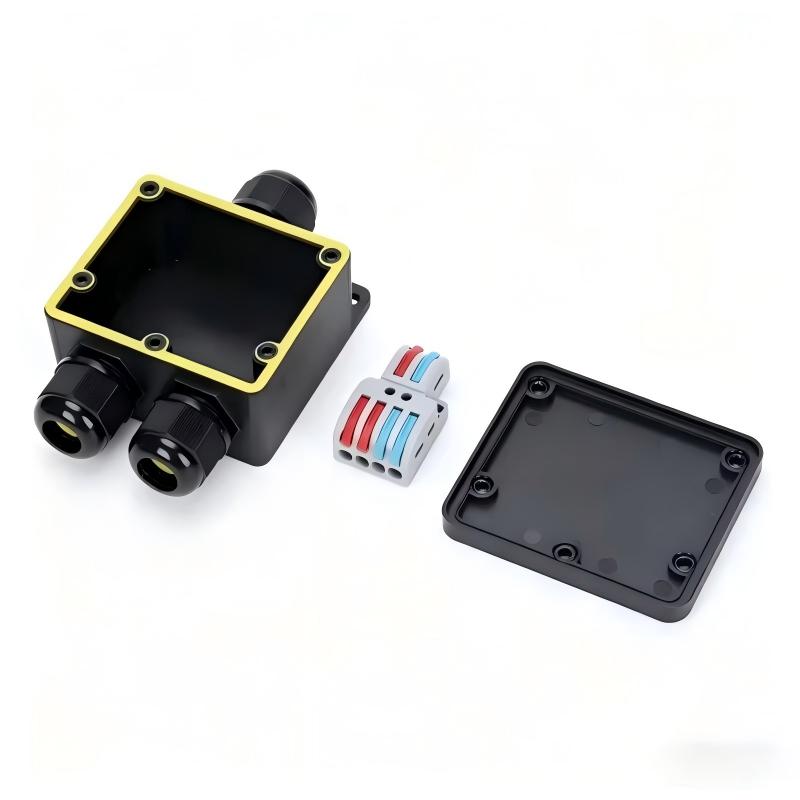 Outdoor Power Supply Box - 防水ジャンクションボックス IP68 2ウェイプラグライン M20 同軸ケーブルコネクタ ワイヤー範囲