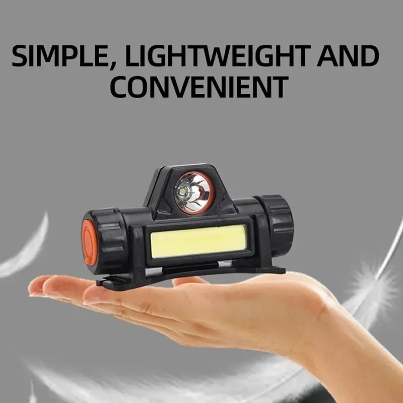Outdoor Power Works - 強力なヘッドライト LED 充電式作業用懐中電灯 磁気付き調節可能なヘッドランタン 屋外釣り キャンプ