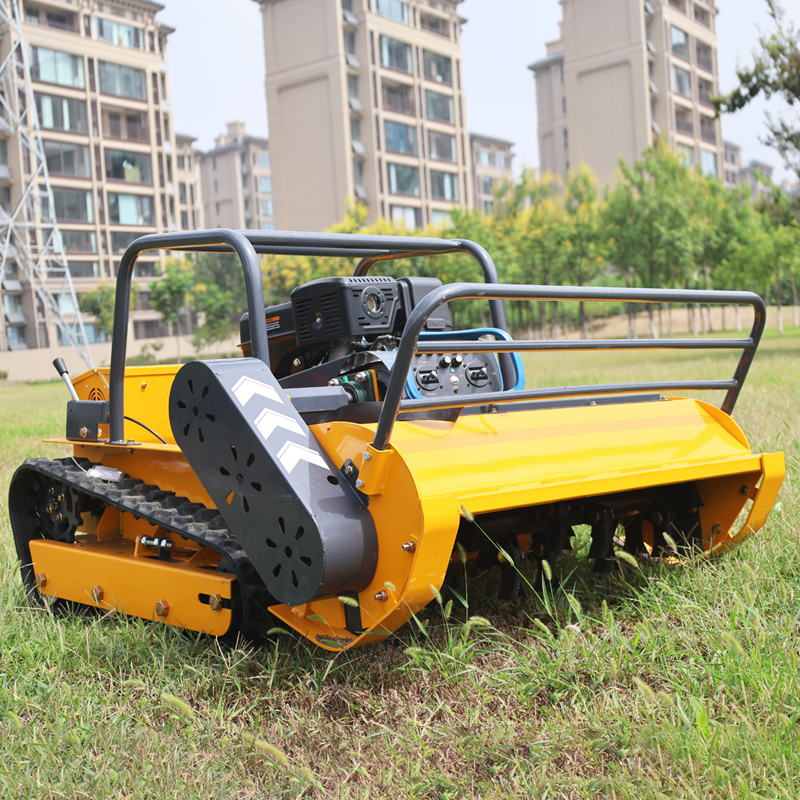 Outdoor Power Works - リモコン式芝刈り機、業務用芝刈り機器、ゼロターン半径、45 ° 作業斜面対応、1000mmの刈幅、屋外用電動芝刈り機、強力な性能。