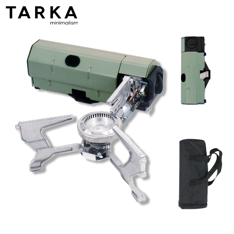 Outdoor Kitchen Power - TARKA カセットコンロ キャンプ用折りたたみ式ガスコンロ 2600w 火力 ポータブル炉