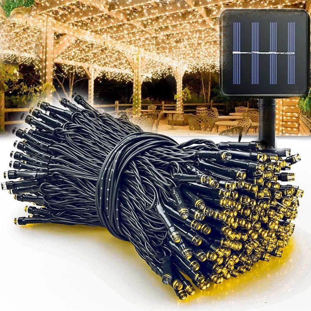 ソーラーパワーフェアリーストリングライトガーデンクリスマスウ - Outdoor Power For Xmas Lights のレビューと価格