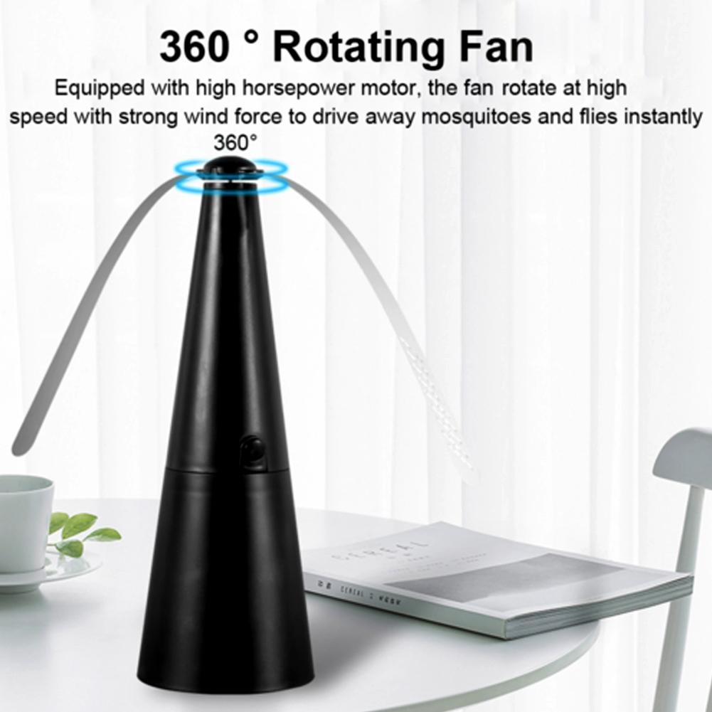 電気式虫よけファン：USB/電池式卓上ハエ取り器、キッチンや - Outdoor Kitchen Power のレビューと価格