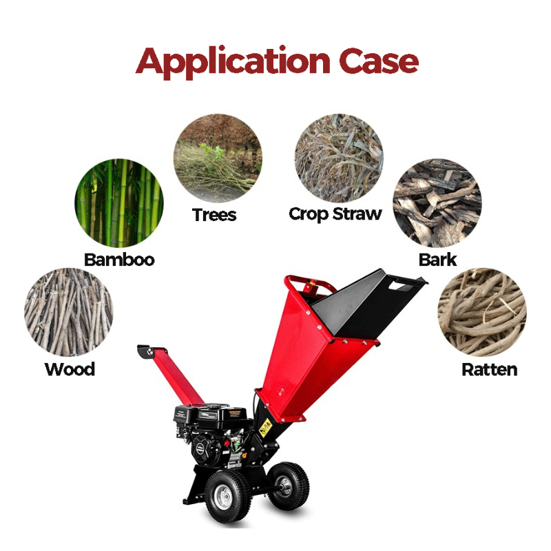 庭や農場用のエンジン式木材チッパー/シュレッダー、最大切断直 - Garden Shredder Chipper のレビューと価格