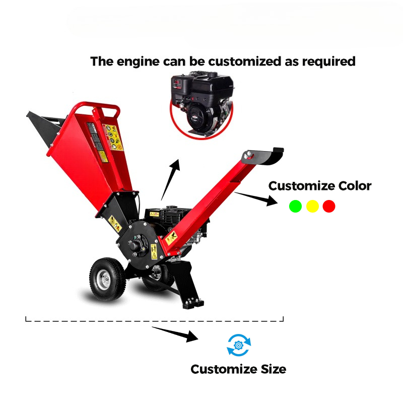 庭や農場用のエンジン式木材チッパー/シュレッダー、最大切断直 - Garden Shredder Chipper のレビューと価格