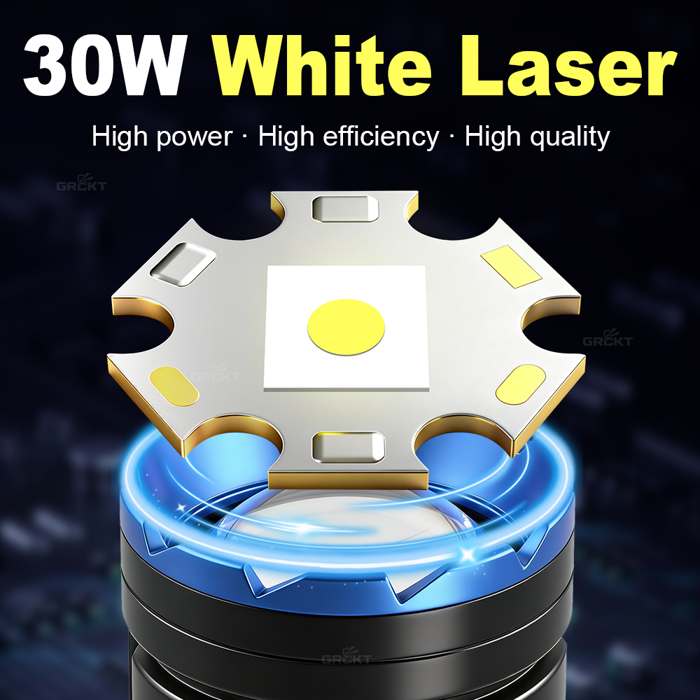 ホワイトレーザー キャンプ用懐中電灯 充電式 大容量バッテリ - Outdoor Power Works のレビューと価格