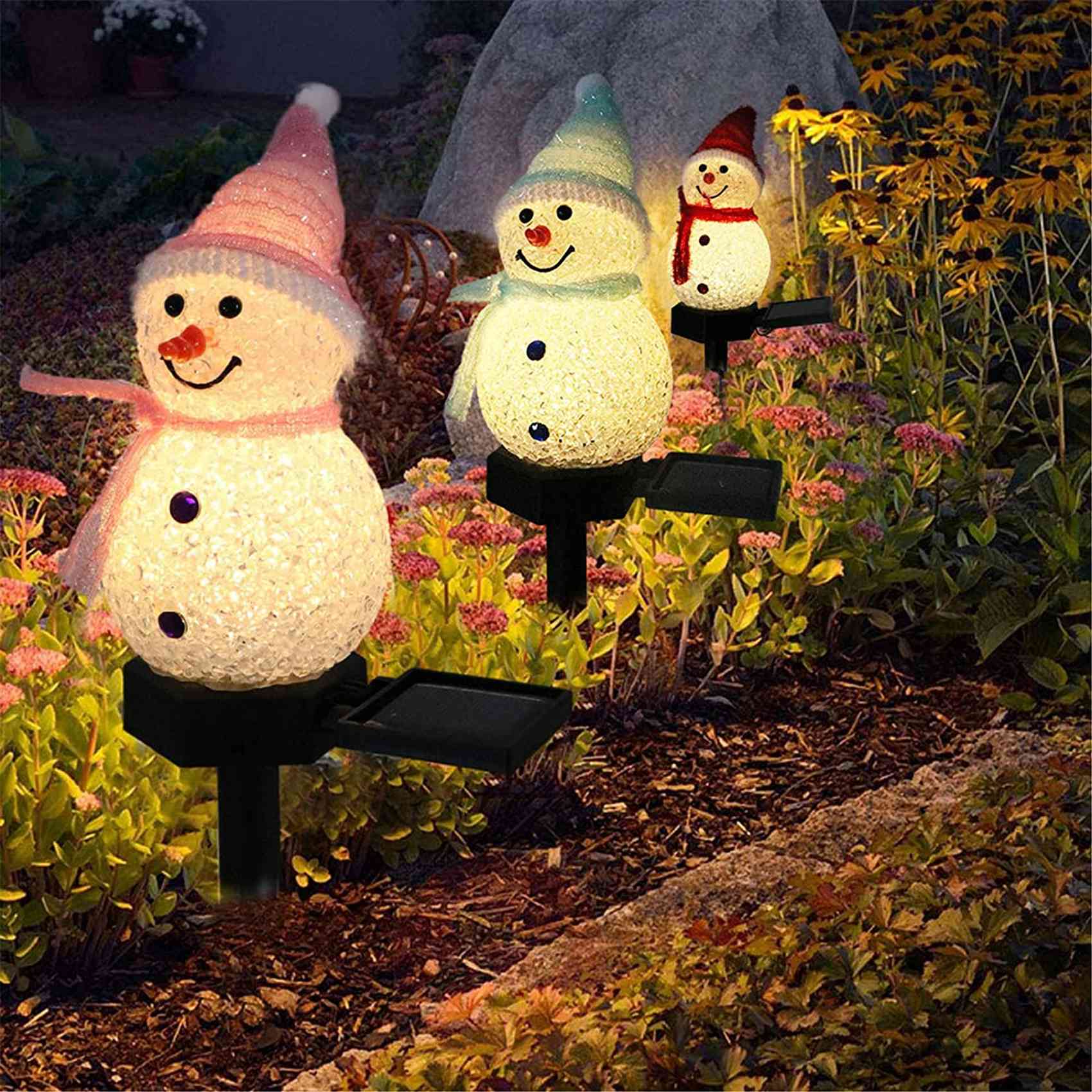A72P スノーマンソーラーライト クリスマスソーラーLED - Outdoor Power For Xmas Lights のレビューと価格
