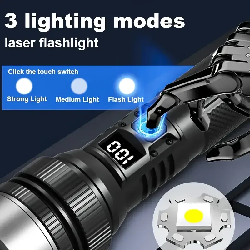900000LM 強力な LED 懐中電灯 Type-c 充 - Outdoor Power Works のレビューと価格