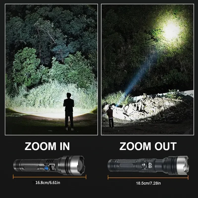 900000LM 強力な LED 懐中電灯 Type-c 充 - Outdoor Power Works のレビューと価格