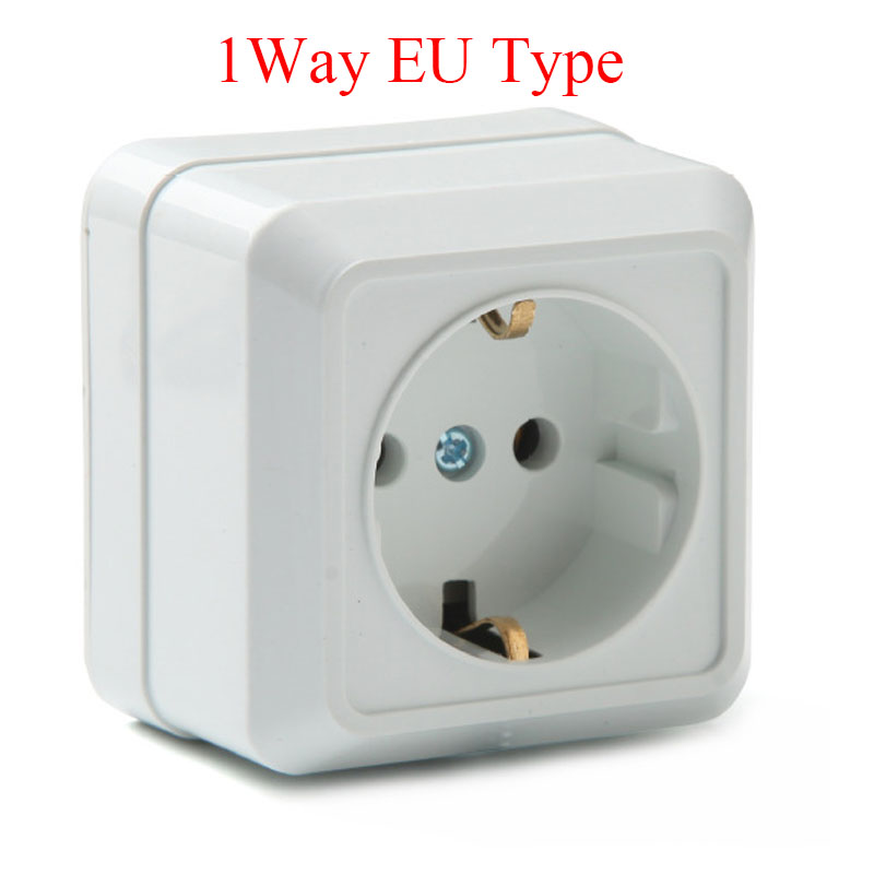 1 個ドイツフランス防水抗 UV 表面実装壁電源ソケットロシ - Outdoor Kitchen Power Outlet のレビューと価格