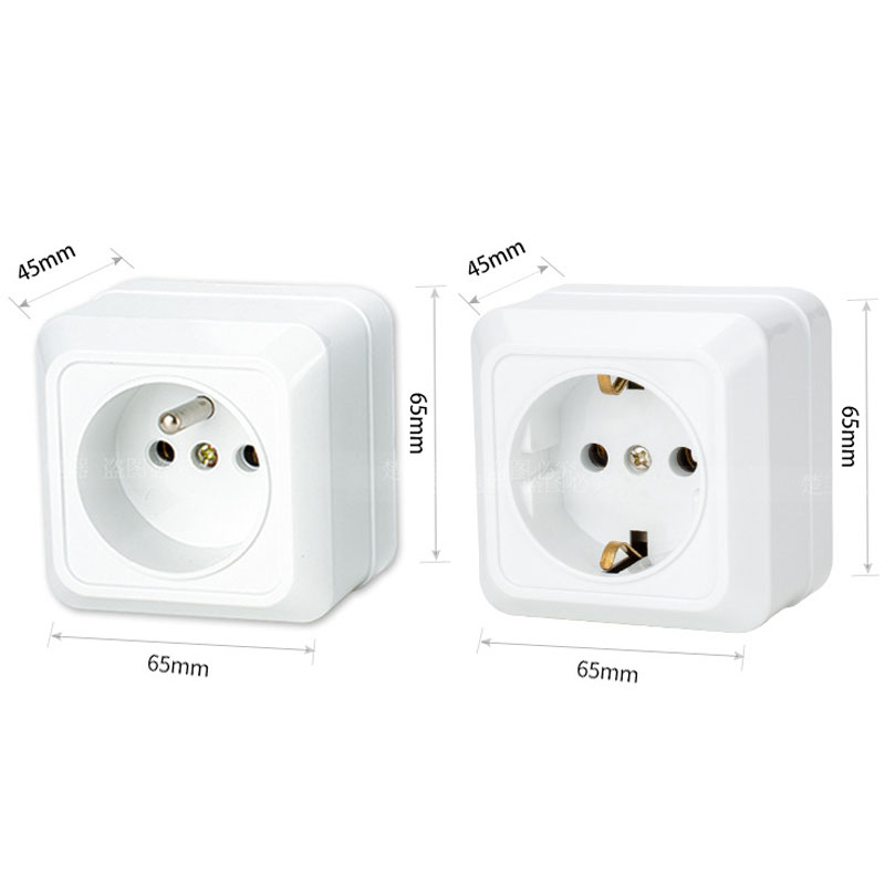 1 個ドイツフランス防水抗 UV 表面実装壁電源ソケットロシ - Outdoor Kitchen Power Outlet のレビューと価格