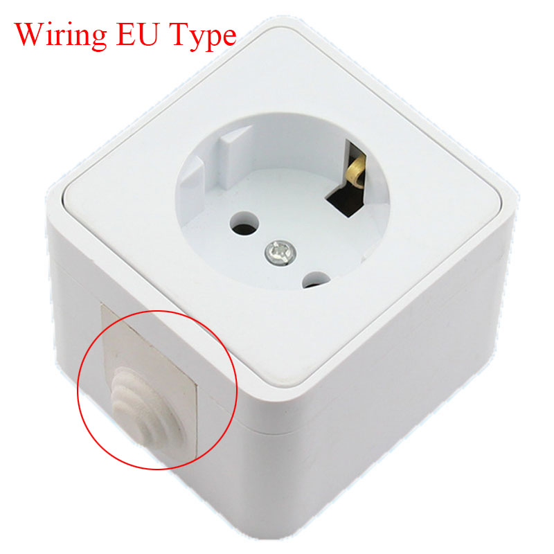 ホワイトドイツ10A 16A防水UVカット表面実装電源コンセ - Outdoor Kitchen Power Outlet のレビューと価格