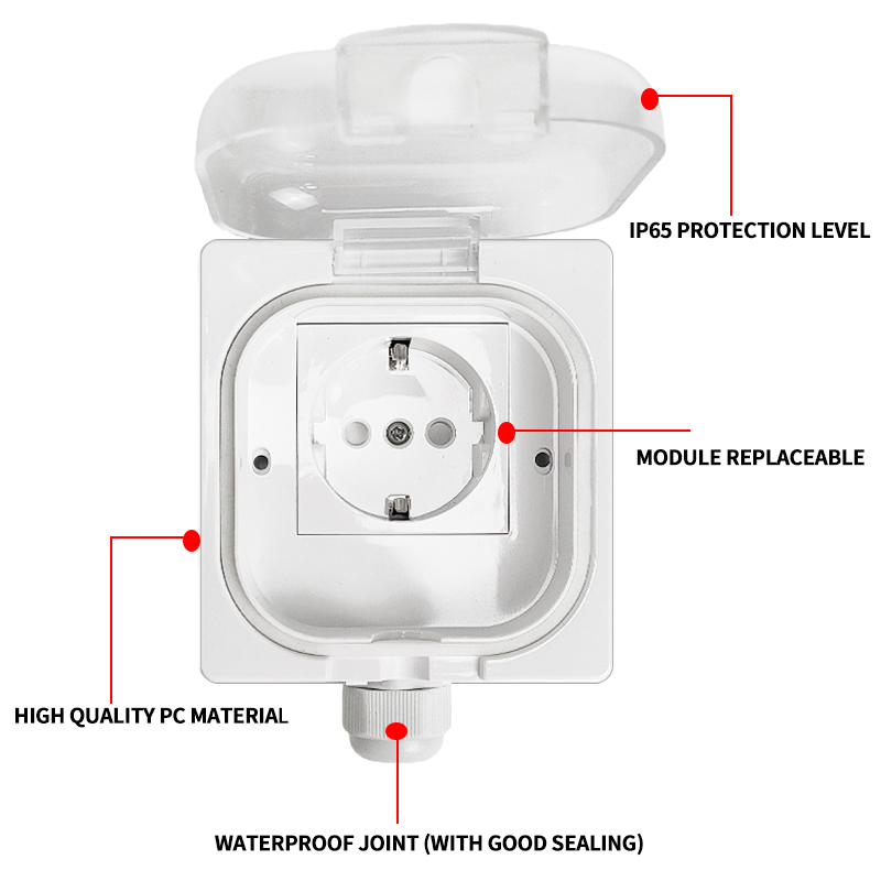 IP65 防水屋外ソケットボックス壁埋め込み電源コンセントフ - Outdoor Kitchen Power Outlet のレビューと価格