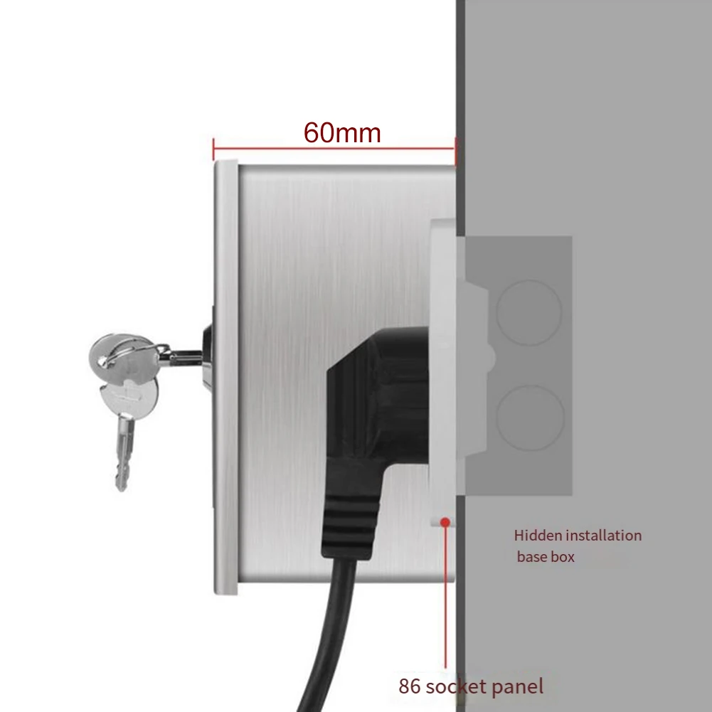 防水ステンレス鋼電気ボックスロック屋外電気ソケット用安全カバ - Outdoor Power Port のレビューと価格