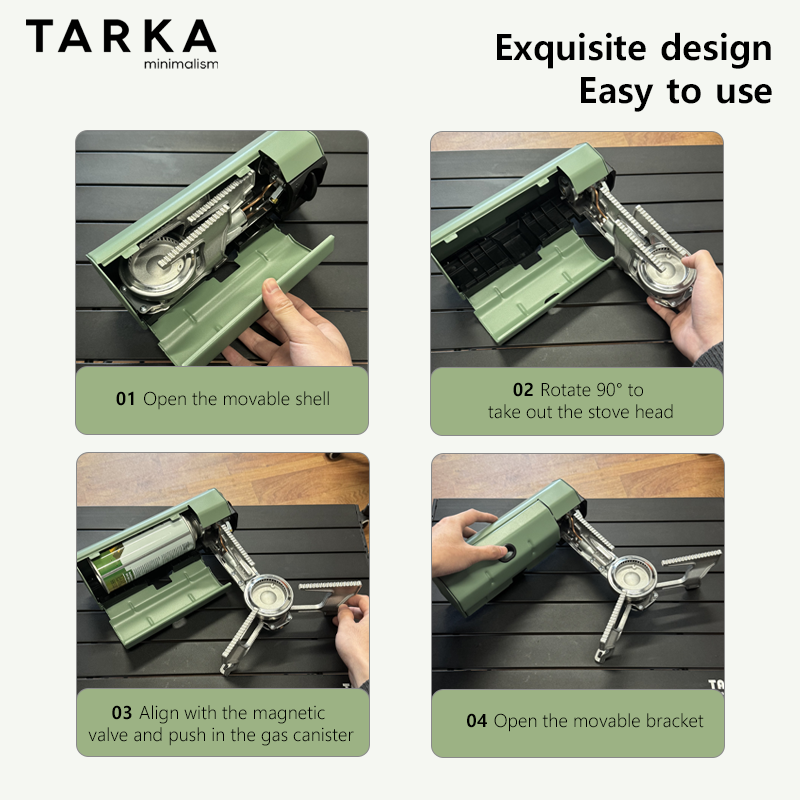 TARKA カセットコンロ キャンプ用折りたたみ式ガスコンロ - Outdoor Kitchen Power のレビューと価格