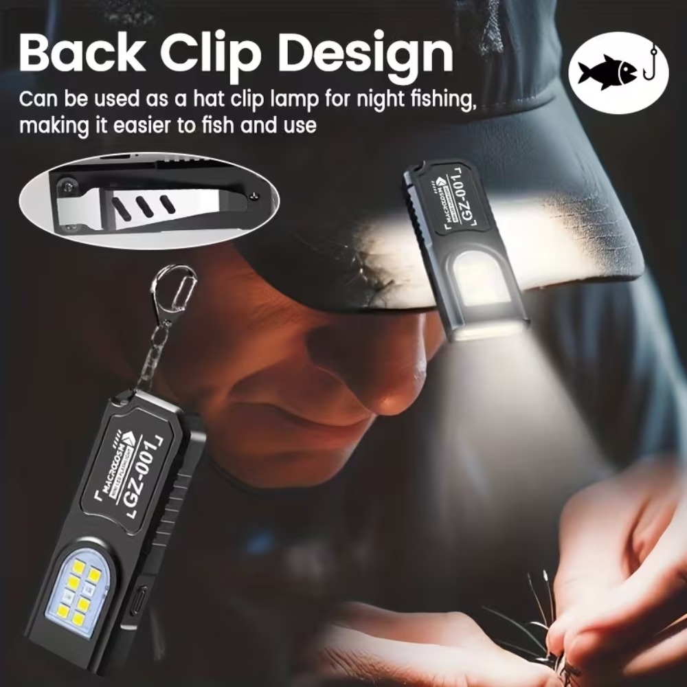 ミニ COB LED キーホルダー懐中電灯 USB 充電式ト - Outdoor Power Works のレビューと価格