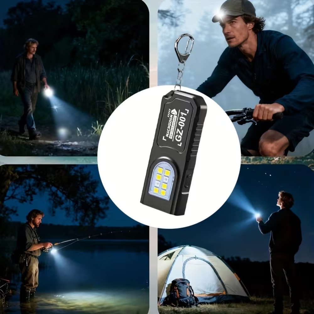 ミニ COB LED キーホルダー懐中電灯 USB 充電式ト - Outdoor Power Works のレビューと価格